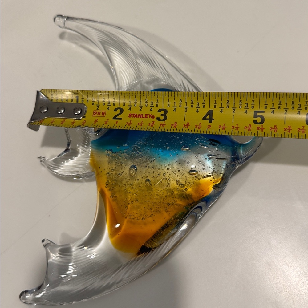 Vintage Hand-Blown Murano-Style Art Glass Fish Figurine - Picture 5 of 5